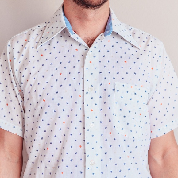 Vintage 1950’s Men’s Short Sleeve Button Down M - Picture 2 of 8